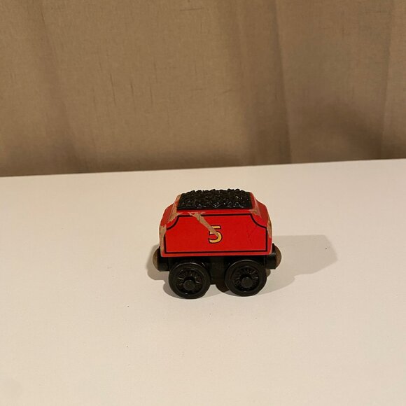 James' Tender Thomas & Friends Wooden Railway Train Car 2.5 Red Vintage - Picture 2 of 4